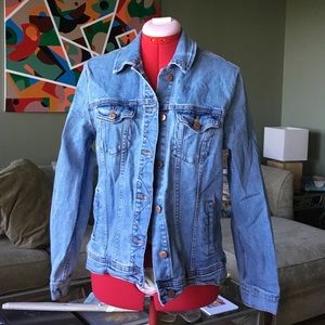Old navy blue jean jacket